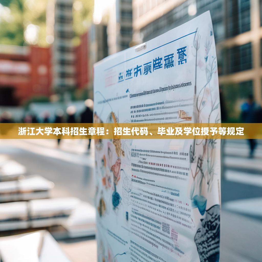 浙江大學本科招生章程：招生代碼、畢業及學位授予等規定